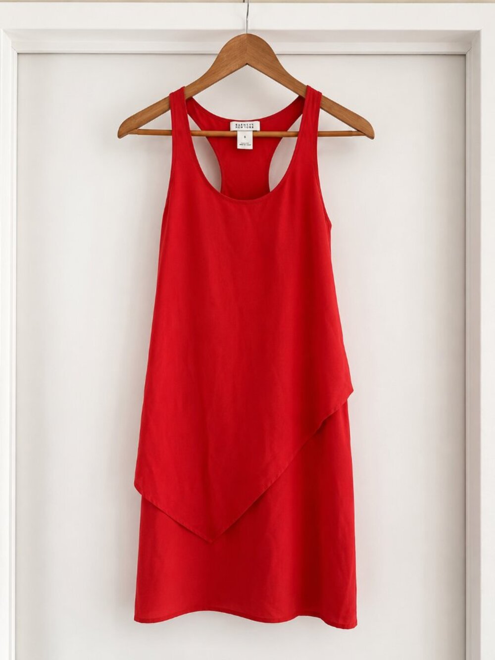 Barney's silk crepe dress - orange (4)